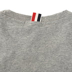 Thom Browne 4-Bar Stripe Sleeve T-Shirt – Medium Grey