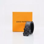 Louis Vuitton Black Leather Belt – Lacquer Buckle