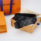 Louis Vuitton Black Leather Belt – Lacquer Buckle
