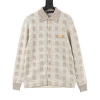 Louis Vuitton Cream Textured Knit Cardigan