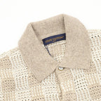 Louis Vuitton Cream Textured Knit Cardigan