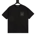 PRADA Nylon Zip-Pocket T-Shirt | 2026 New Collection