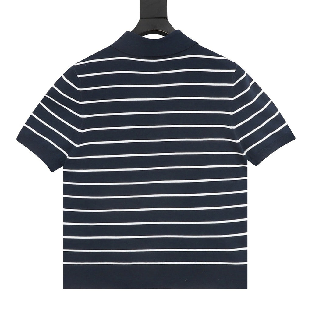 PRADA Stripe Polo Shirt | 2026 New Collection