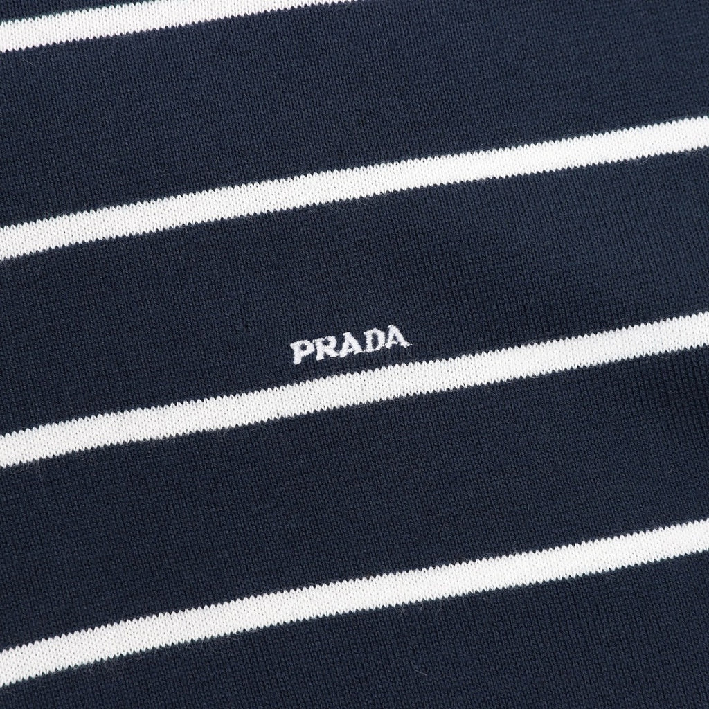 PRADA Stripe Polo Shirt | 2026 New Collection