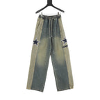AMIRI Five-Star Embroidered Jeans
