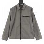 Stone Island Nylon Meta Long-Sleeve Zip Chest-Strap Jacket