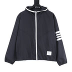 Thom Browne Two-Tone Four-Bar Stripe Sun Protection Jacket