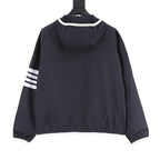 Thom Browne Two-Tone Four-Bar Stripe Sun Protection Jacket