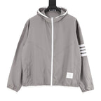 Thom Browne Two-Tone Four-Bar Stripe Sun Protection Jacket