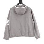 Thom Browne Two-Tone Four-Bar Stripe Sun Protection Jacket