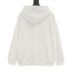 Louis Vuitton White Monogram-Trim Hoodie