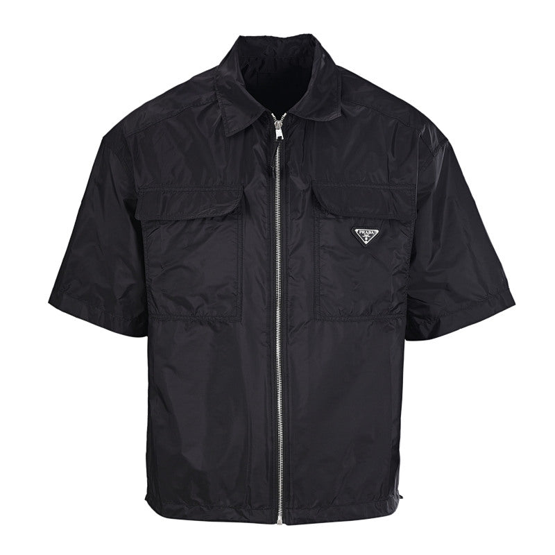 PRADA Minimalist Double-Pocket Short-Sleeve Shirt | 2026 New Collection