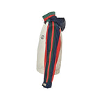 Gucci Web Stripe Colour-Block Hooded Jacket