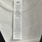 ALO Yoga T-Shirt 026 - Cream / Black - view 5