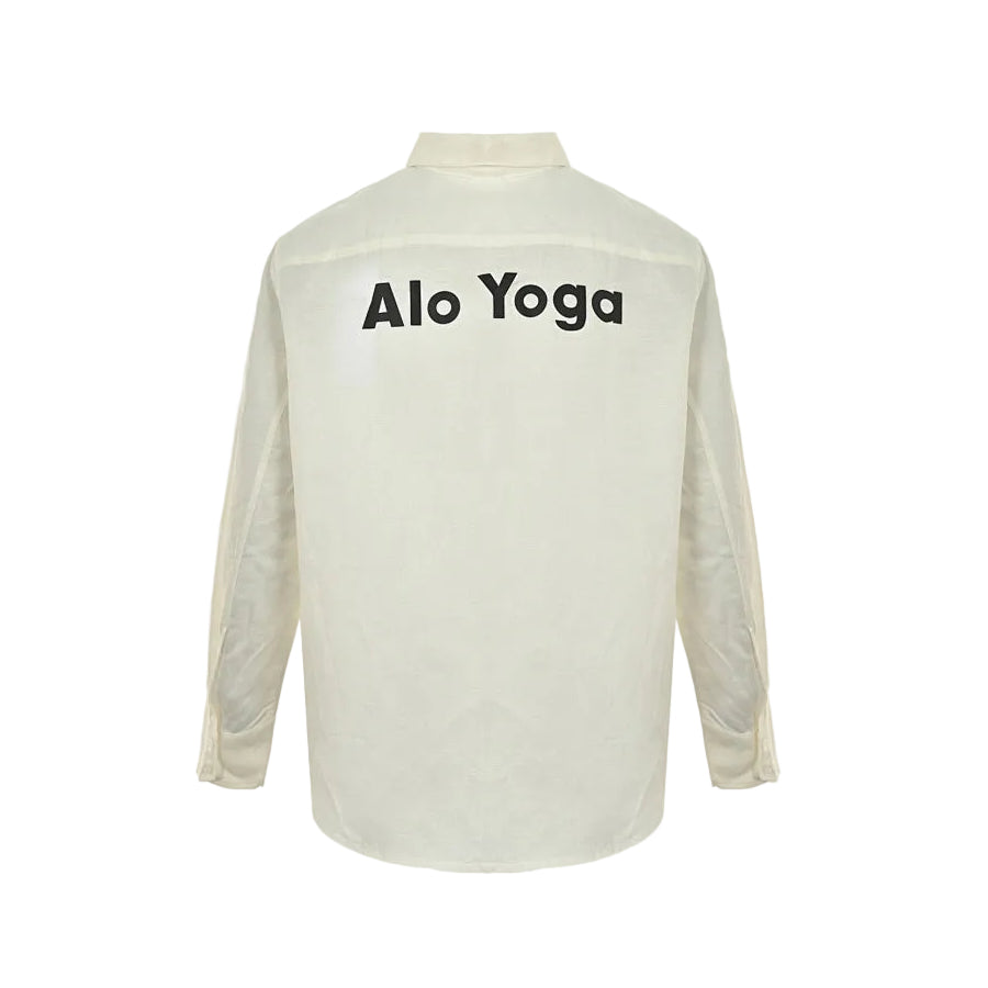 ALO Yoga Linen Shirt 025 - Cream - view 1