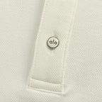 ALO Yoga Long-Sleeve Polo 018 - Cream - view 4