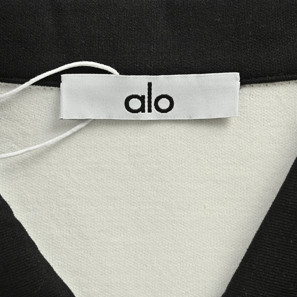 ALO Yoga Long-Sleeve Polo 018 - Cream - view 5