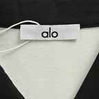 ALO Yoga Long-Sleeve Polo 018 - Cream - view 5