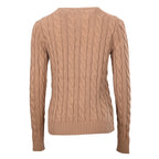 Ralph Lauren Cable-Knit V-Neck Sweater - Camel - view 3
