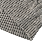 Ralph Lauren Cable-Knit Mock-Neck Sweater - Gray - view 5