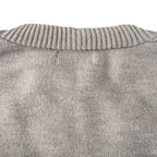 Ralph Lauren V-Neck Wool-Blend Knit Cardigan - Gray - view 6