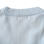 Ralph Lauren V-Neck Wool-Blend Knit Cardigan - Light Blue - view 6