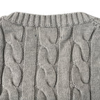 Ralph Lauren Cable-Knit Crewneck Sweater - Light Gray - view 6