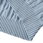 Ralph Lauren Cable-Knit Crewneck Sweater - Light Blue - view 5