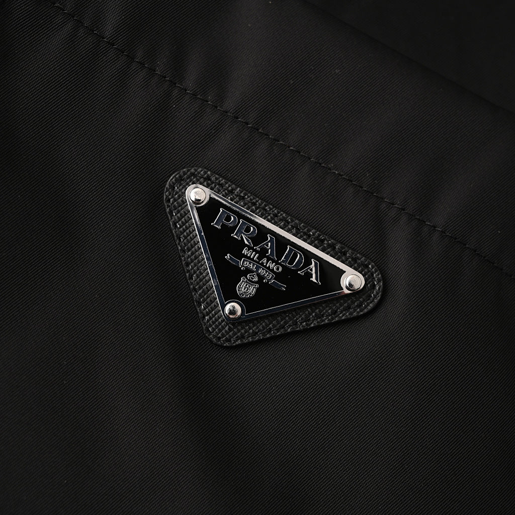 PRADA Nylon Short-Sleeve Shirt | Black | 2026 New Collection